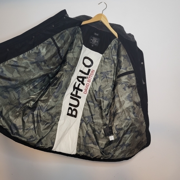 Buffalo David Bitton Men Black Jacket Size XXL - Picture 4 of 12